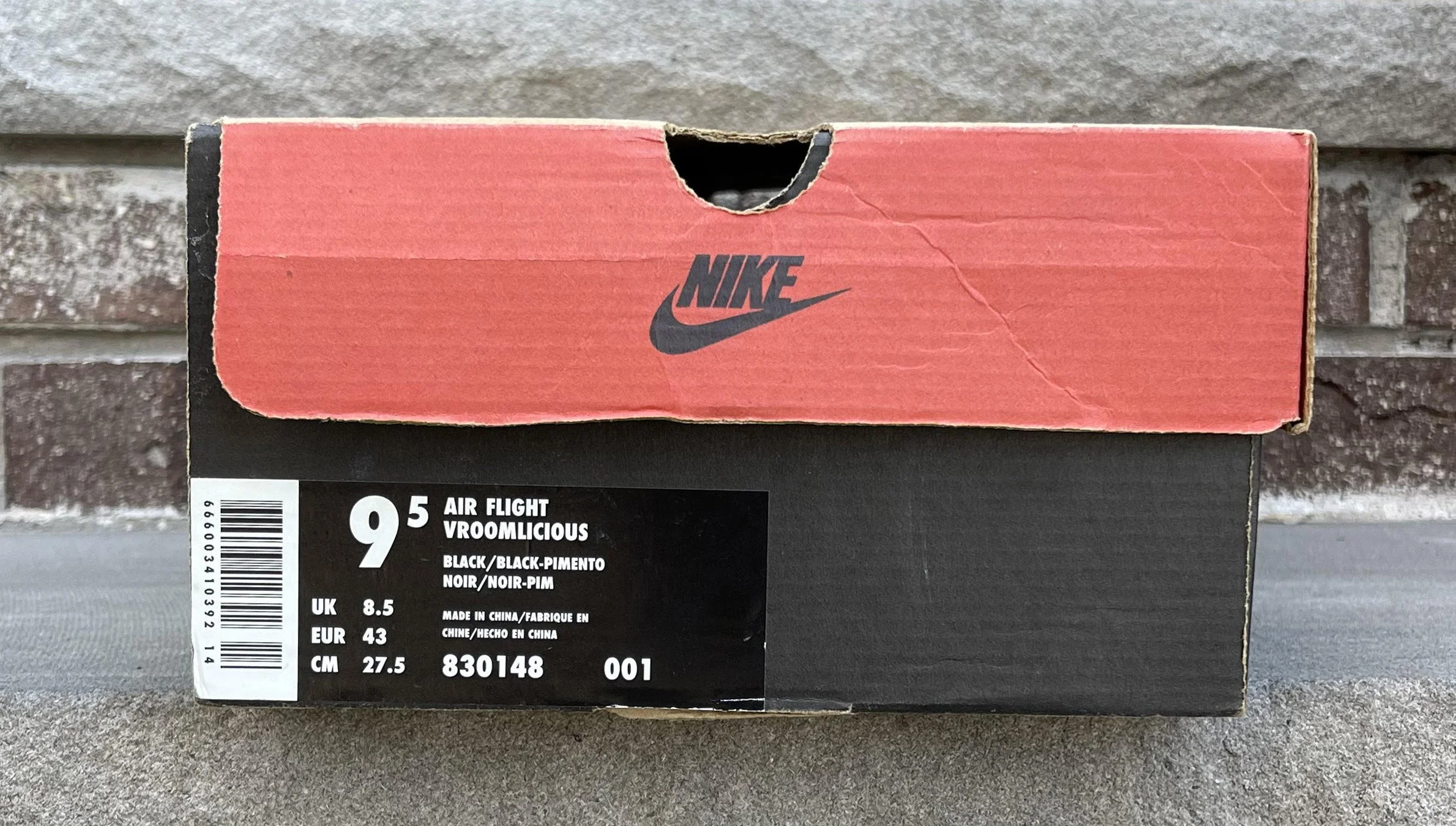 Nike Air Flight Vroomlicious Black / Pimento (Size 9.5) DS — RootsBK